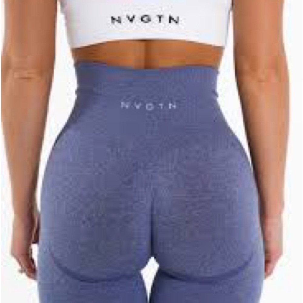 NVGTN Slate Blue Seamless Leggings